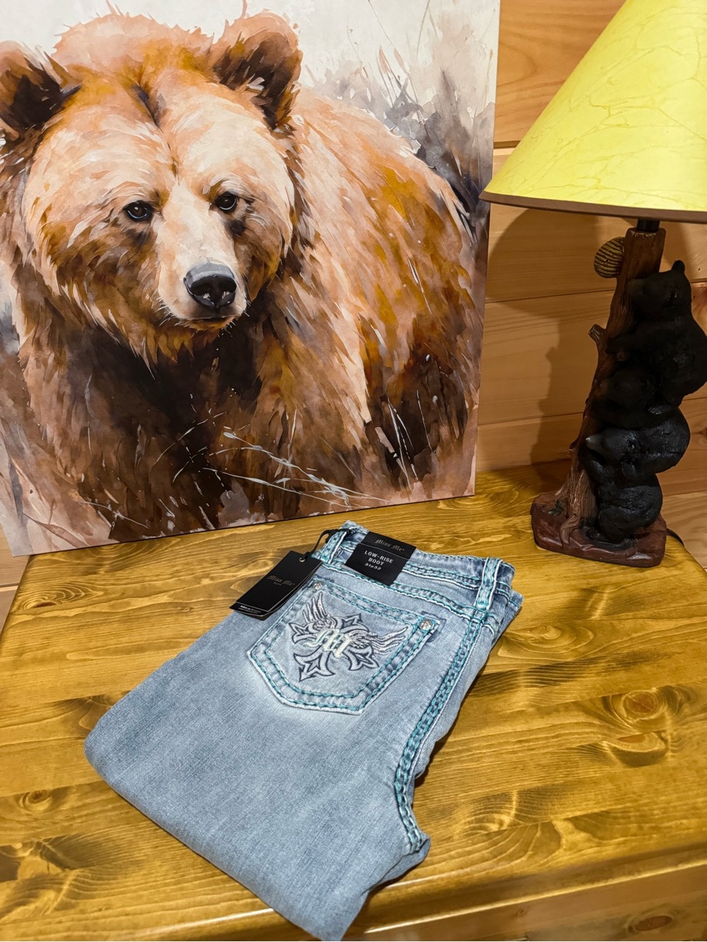 Miss Me Piston Stitched Bootcut Jeans